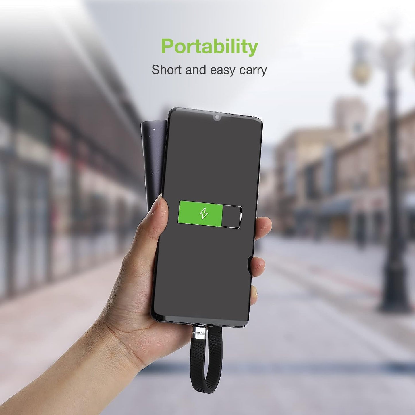 Cavo Corto Piatto USB-C Maschio a USB-C Maschio E-Mark Ricarica Rapida FPC 12.4 cm