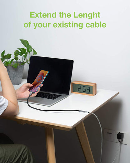 Cavo prolunga USB 3.2 Gen 2 USB-C M/F 1m Nero