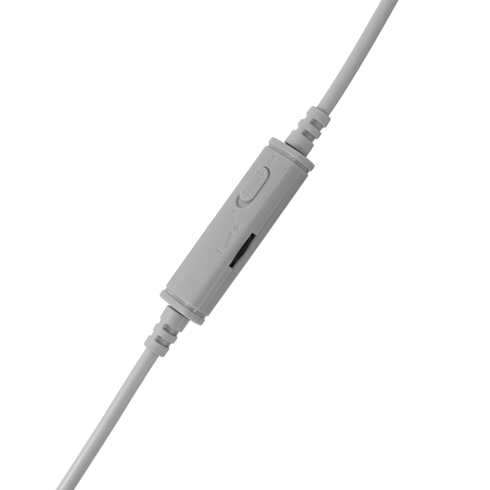 Cuffia Gaming Stereo con Microfono e Illuminazione RGB su Cuffie e Archetto Bianco FIREFLY