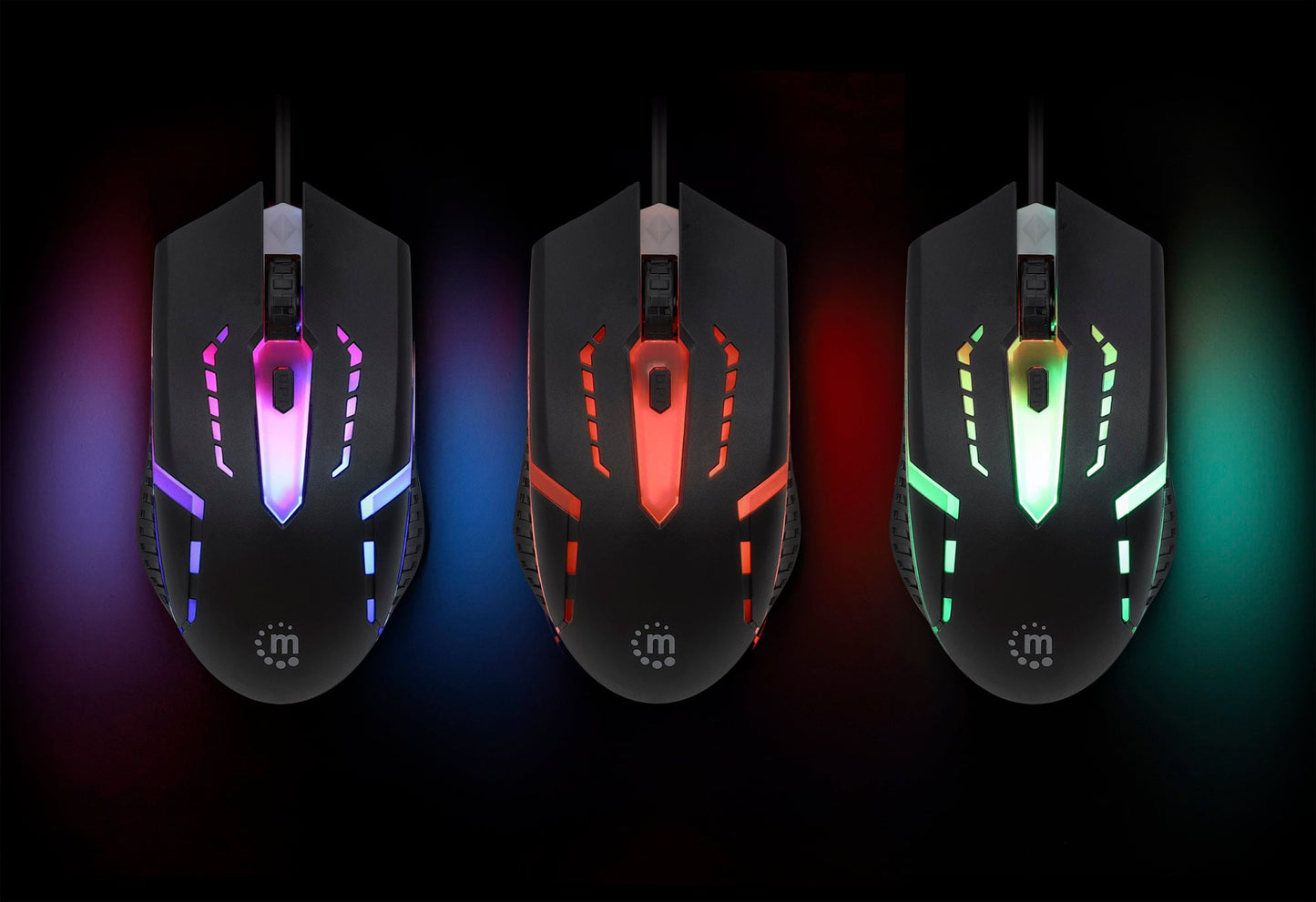 Mouse Ottico USB Gaming 1500 Dpi Retroilluminazione LED RGB