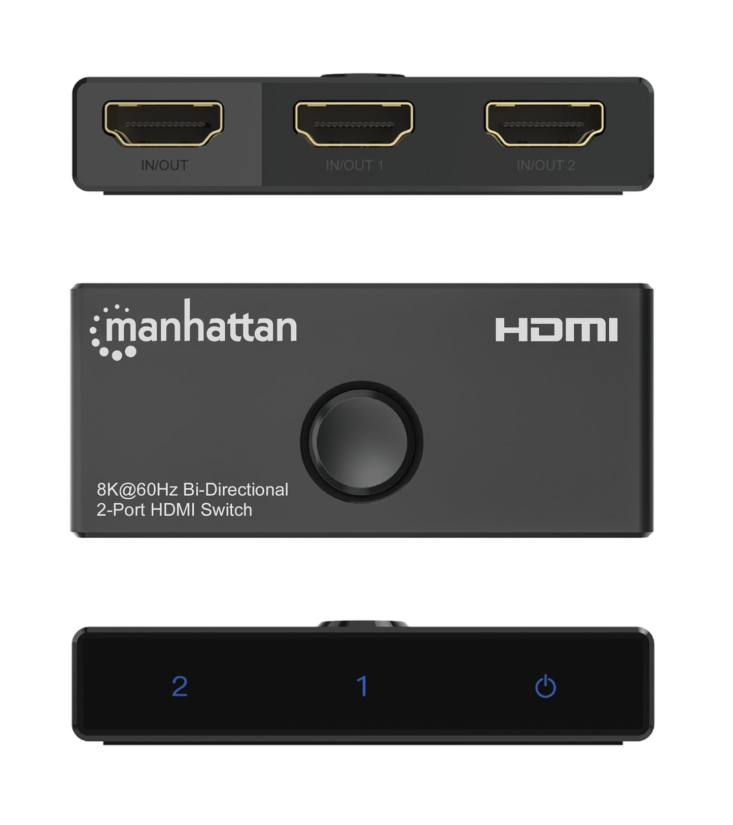 Switch HDMI 2 Porte 8K@60Hz Bidirezionale