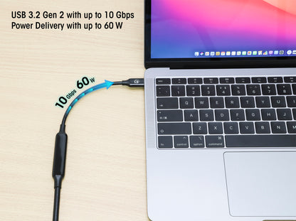 Cavo USB-C Maschio/Maschio USB 3.2 Gen2 SuperSpeed 3 metri Nero