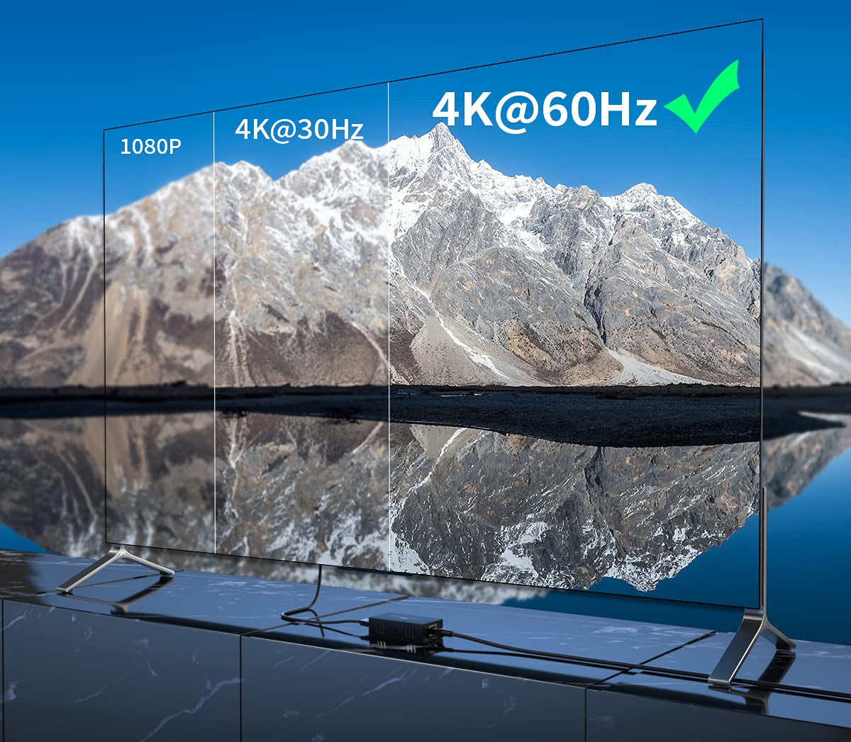 Switch HDMI 2.0 4x1 4K@60Hz con Splitter Audio eARC/ARC per Soundbar