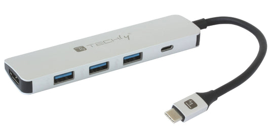 Hub USB-C SuperSpeed 3 Porte USB3.2 con HDMI 4K e PD