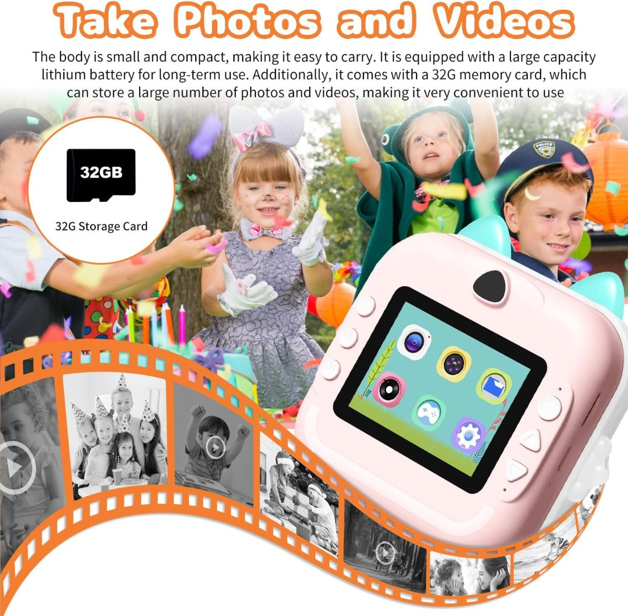 Macchina Fotografica Istantanea per Bambini