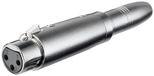 Adattatore XLR Cannon Femmina ad Audio 6,35mm Femmina Mono