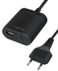 Caricatore USB con porta USB tipo A e USB-C cavo 1,5m 12W