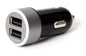 Caricatore da Auto Universale 2 Porte USB con Uscita 4,8A Nero