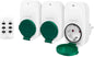 Set Prese con Telecomando fino a 30m 3 prese CEE 7/3 per Esterni IPX4