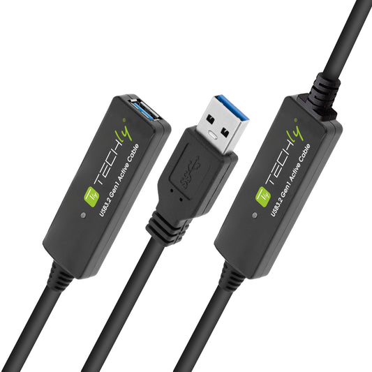 Cavo Prolunga Attivo USB3.2 SuperSpeed+ Estensore di Segnale 20m Nero