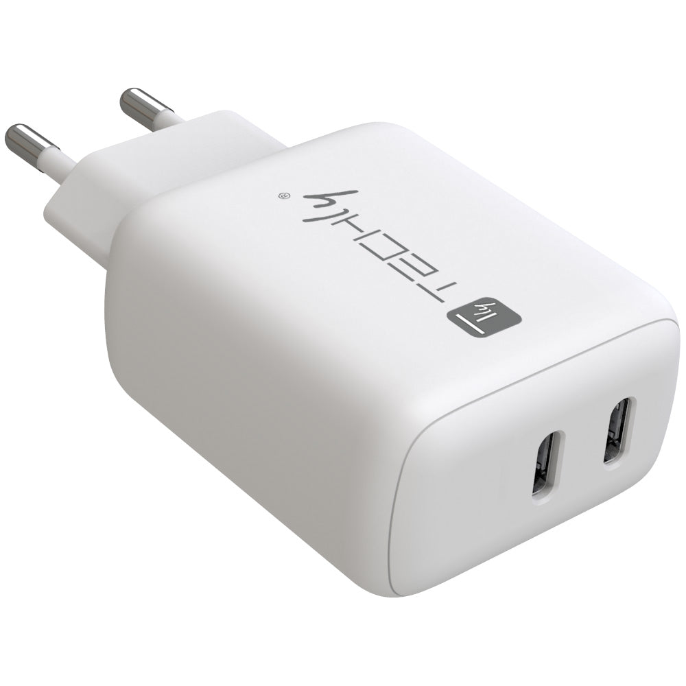 Caricatore Alimentatore 2 porte USB-C da Muro 35W