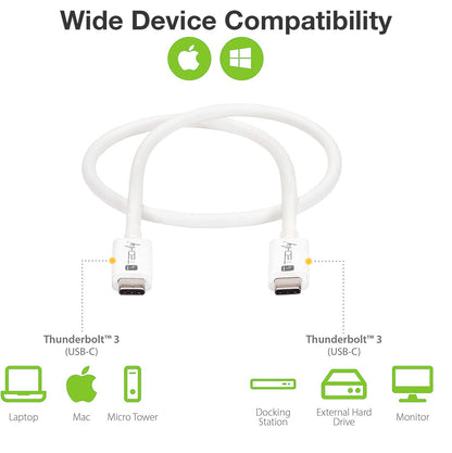 Cavo USB4 Gen3 EPR USB-C M/M 40G 240W PD3.1 8K E-Mark Certificato 1m