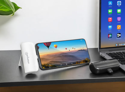 Power Bank PD 5000 mAh con Presa USB-C Integrata 20W Bianco