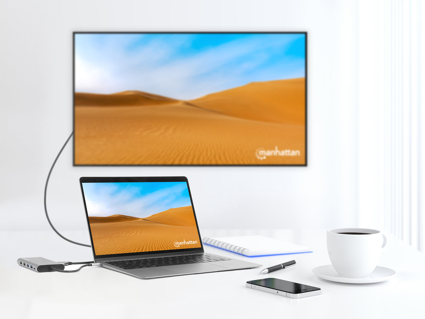 Docking Station USB-C PD 12-in-1 5 Porte USB SD e MicroSD HDMI con MST 4K