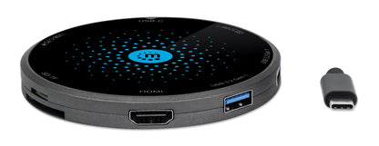 Docking Station USB-C 8-in-1 con Pad di Ricarica Wireless