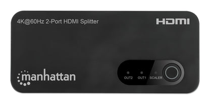 Splitter HDMI 4K@60Hz UHD 3D con LED 2 vie