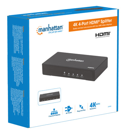 Splitter HDMI 2.0 4K UHD 3D 4 vie