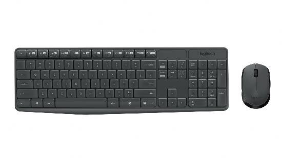 TASTIERA E MOUSE LOGITECH WIRELESS COMBO MK235