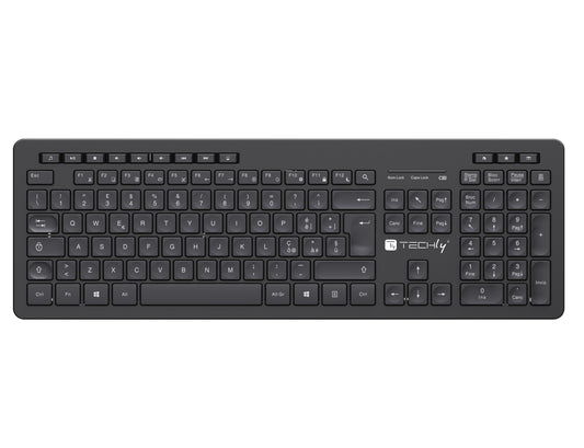 Tastiera Wireless Layout Italiano Nero