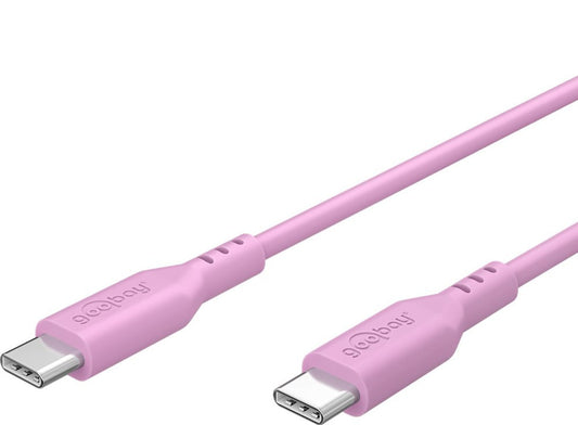Cavo USB-C&trade; Maschio/Maschio USB 2.0 in Silicone 1,5 metri Rosa