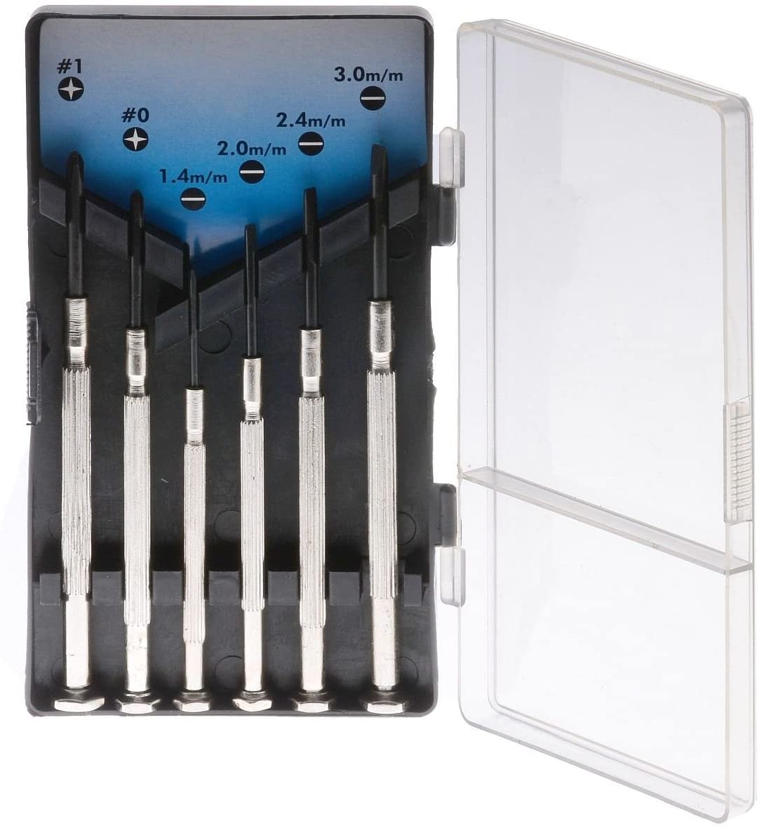 Valigetta di 6 Cacciaviti a Taglio e Phillips