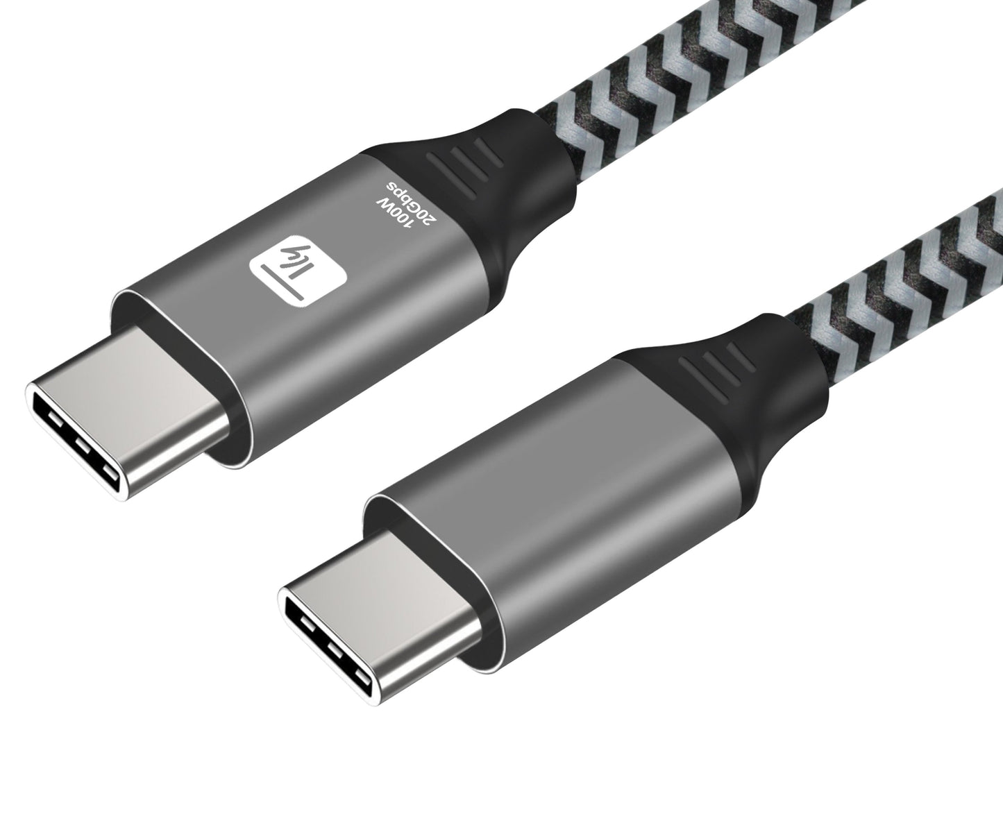 Cavo USB-C™ Maschio 3.2 / USB-C™ Maschio 5A 100W 2m Alluminio