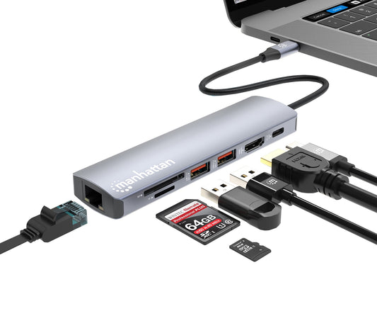 Docking Station USB-C&trade; PD 7-in-1 4K Hub Multiporta
