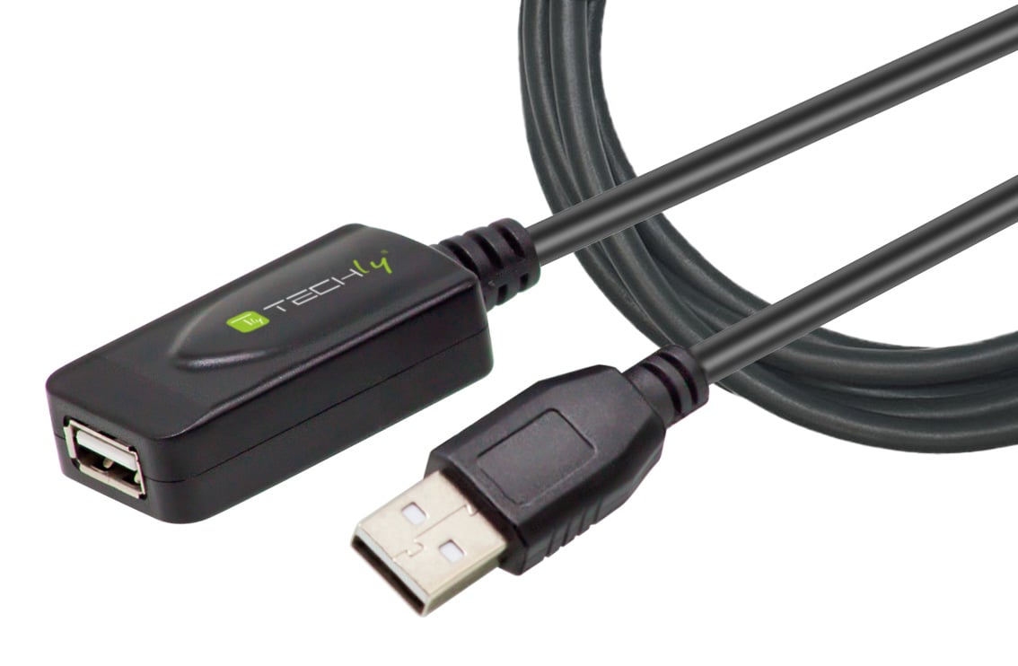 Cavo Prolunga Attivo Extender USB Hi Speed Estensore di Segnale 20m Nero