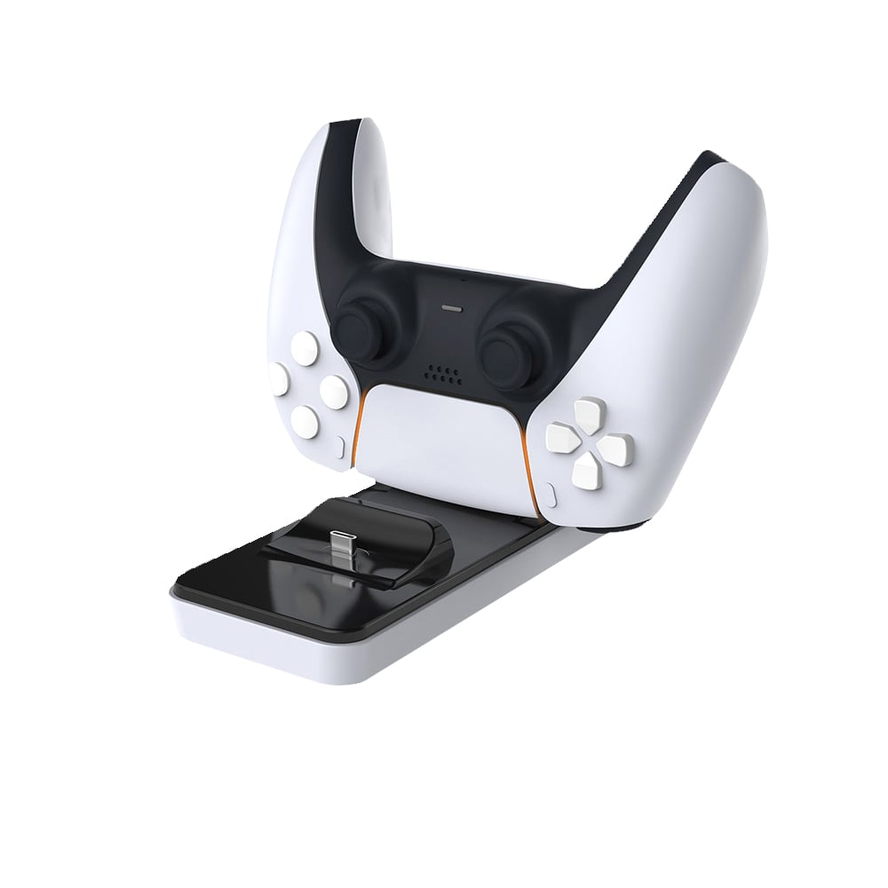 Docking Station Base Ricarica Doppio Controller PS5 USB-C&trade; Bianco/Nero
