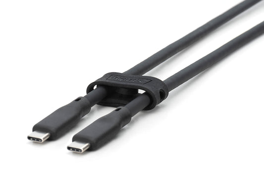 CAVO GUAINA SILICONE USB-C / USB-C 2m, USB 3.2 Gen1, 5G, 4K, 100W, NERO