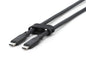 CAVO GUAINA SILICONE USB-C / USB-C 2m, USB 3.2 Gen1, 5G, 4K, 100W, NERO