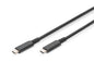 Cavo di collegamento USB 4.0, da Type-C a Type-C risoluzione max. 8K@30Hz, PD3.0, 40Gbits/s, 0,8m, DIGITUS