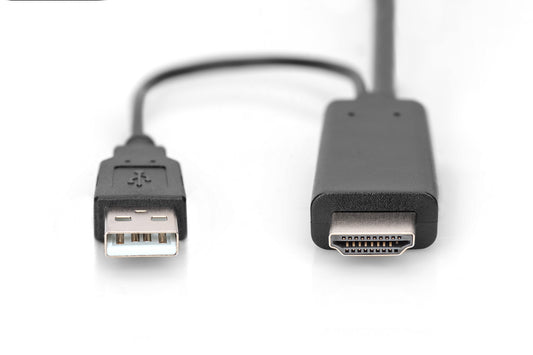 DIGITUS Cavo adattatore da 4K HDMI - da HDMI a DisplayPort mt 2