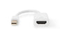 ADATTATORE ATTIVO MINI DISPLAYPORT MASCHIO - HDMI FEMMINA BIANCO