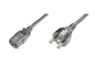 CAVO ALIMENTAZIONE 10/16 AMPERE 250 V-VDE SPINA DRITTA PRESA IEC DRITTA MT.1.20