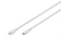 DIGITUS Cavo di collegamento in silicone Lightning,USB-C-Lightning,0,5 mt,bianco