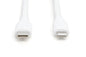 DIGITUS Cavo di collegamento in silicone Lightning USB-C-Lightning,1 mt,bianco