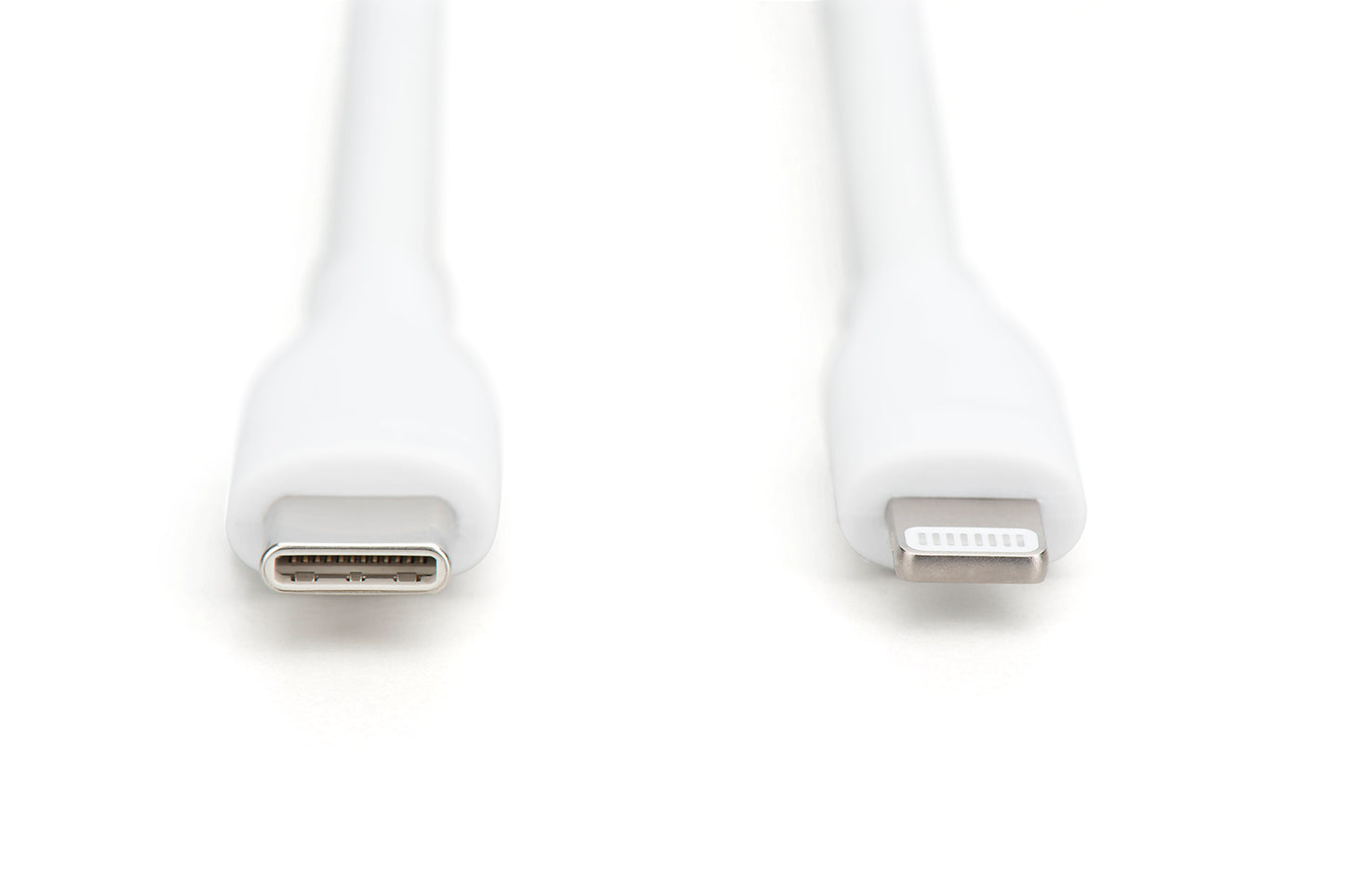 DIGITUS Cavo di connessione in silicone Lightning,USB-C-ightning,2 mt, bianco