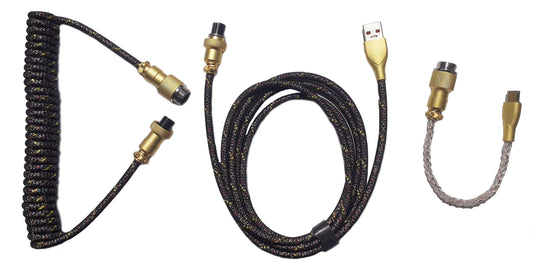 Coppia cavi Aviator gold 3parts RGB