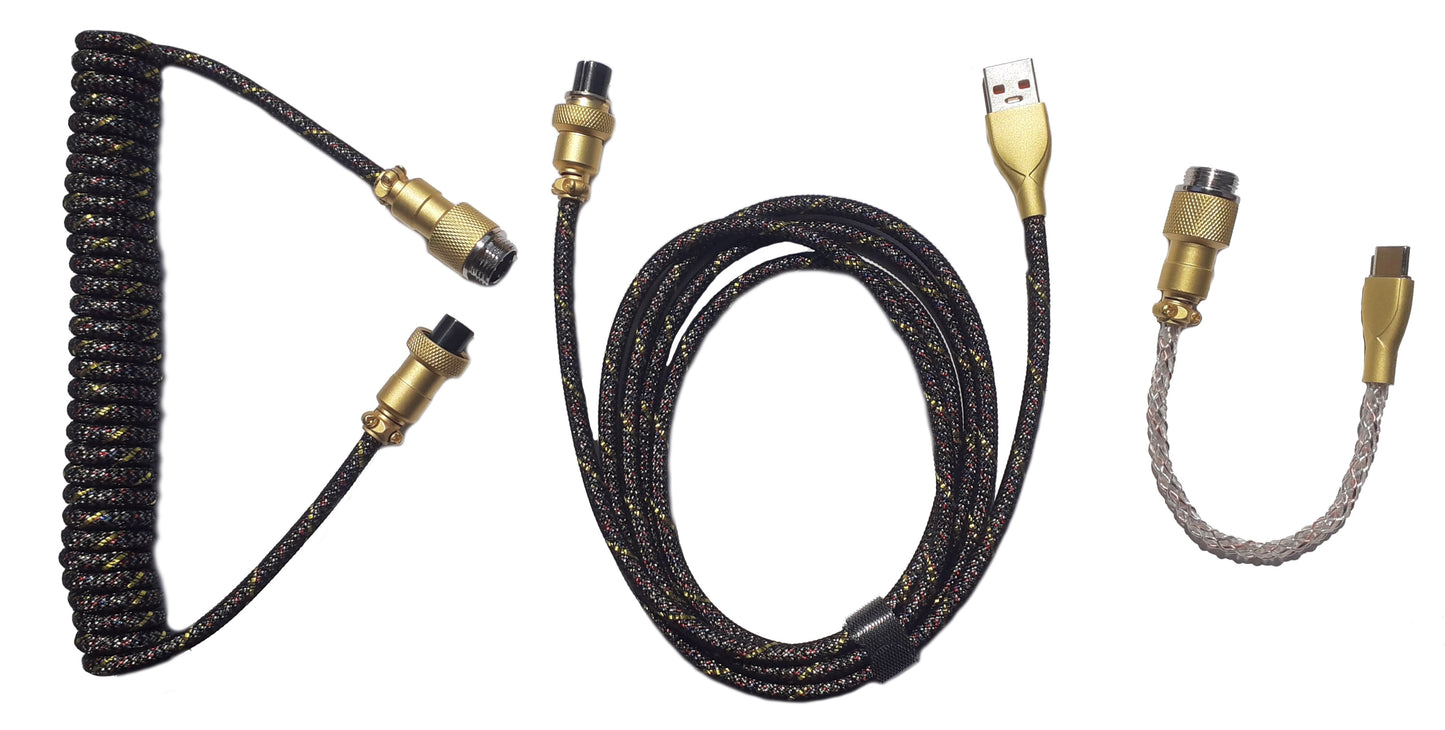 Coppia cavi Aviator gold 3parts RGB