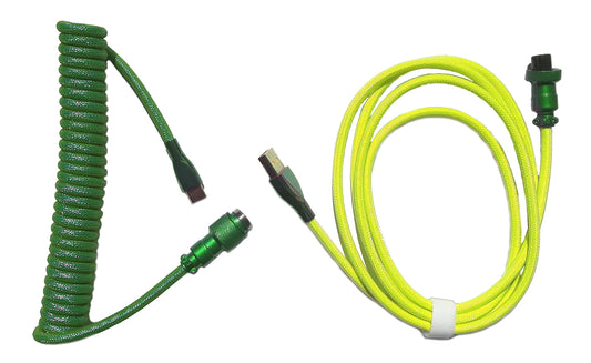 Coppia cavi Aviator verde/giallo