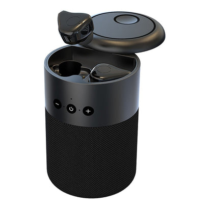 Altoparlante BT v5.1 con Auricolari Wireless e Custodia di Ricarica 2 in 1