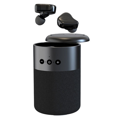 Altoparlante BT v5.1 con Auricolari Wireless e Custodia di Ricarica 2 in 1