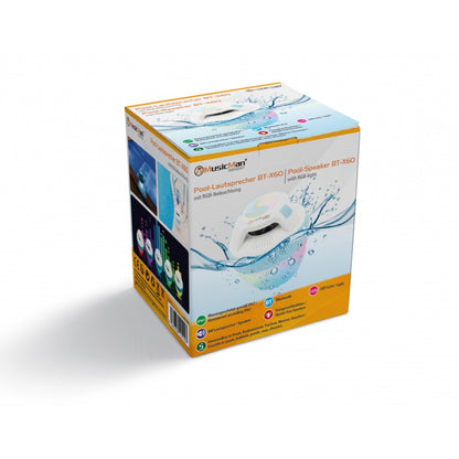 Altoparlante Bluetooth Impermeabile Galleggiante con Vivavoce e LED Colorati, BT-X60