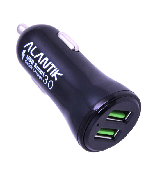 Caricabatteria da auto con 2 porte USB max 3A Alantik