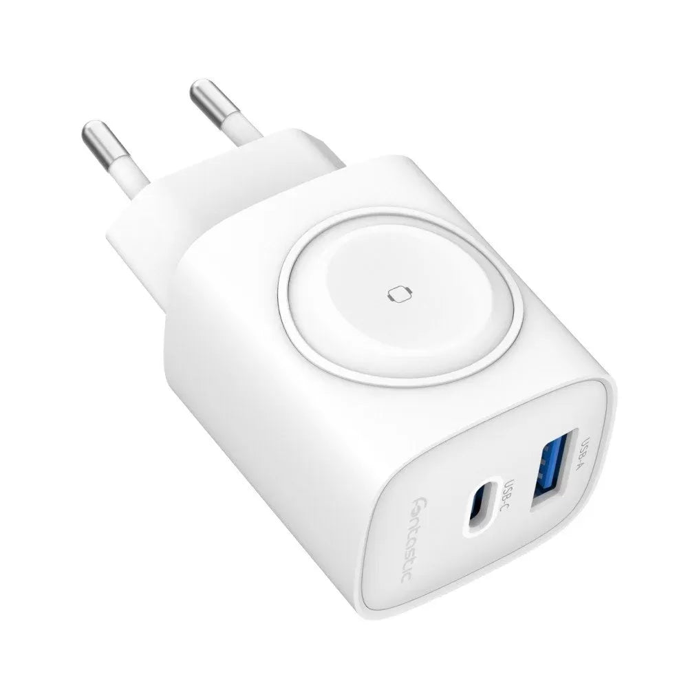 Caricatore Alimentatore GaN 22W da Viaggio Fast Charge USB-A USB-C&trade; WiGan