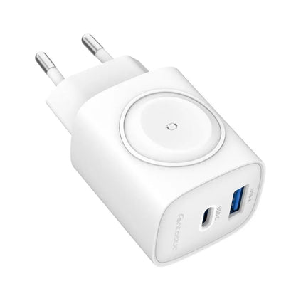 Caricatore Alimentatore GaN 22W da Viaggio Fast Charge USB-A USB-C&trade; WiGan