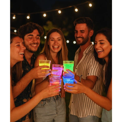 Confezione da 6 Bicchieri Tumbler 250 ml con 6 Colorazioni LED