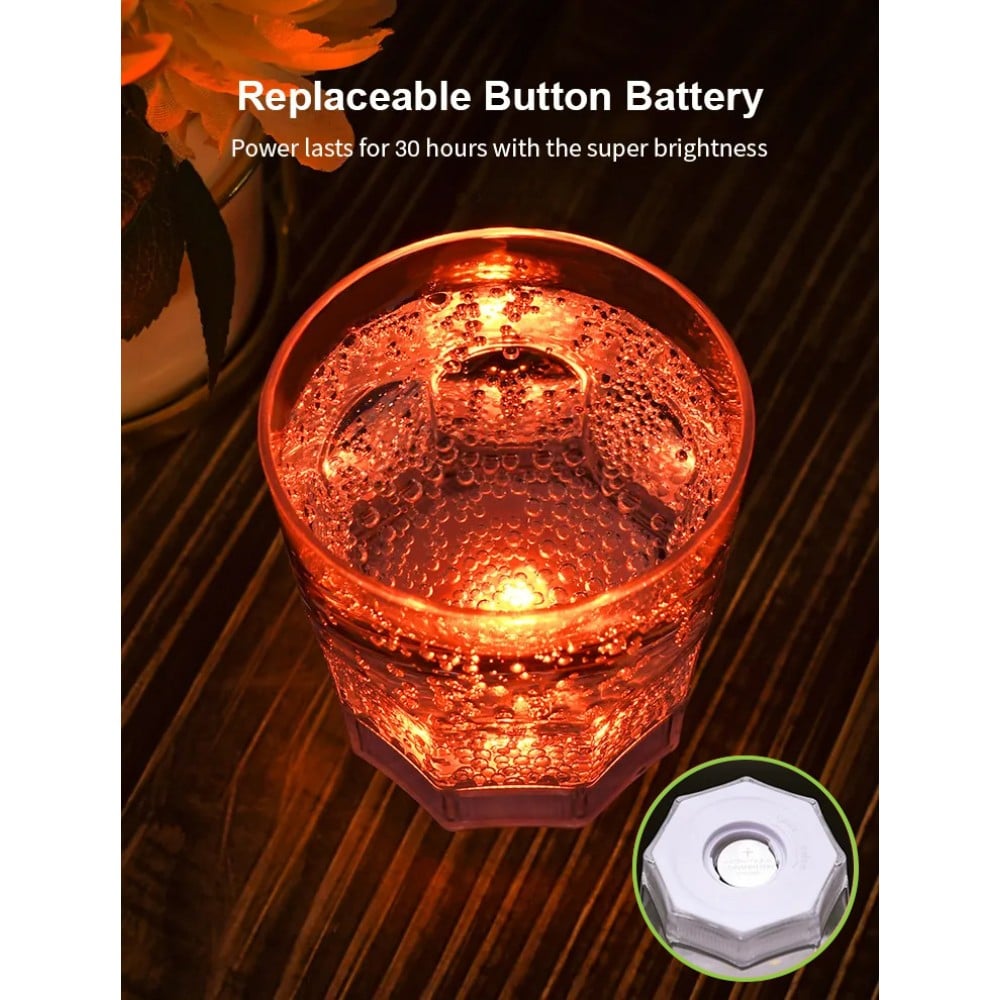 Confezione da 6 Bicchieri Tumbler 250 ml con 6 Colorazioni LED