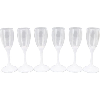 Confezione da 6 Bicchieri da Champagne con 6 Colorazioni LED